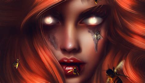 1336x768 Bee Girl Portrait 5k Laptop Hd Hd 4k Wallpapers Images