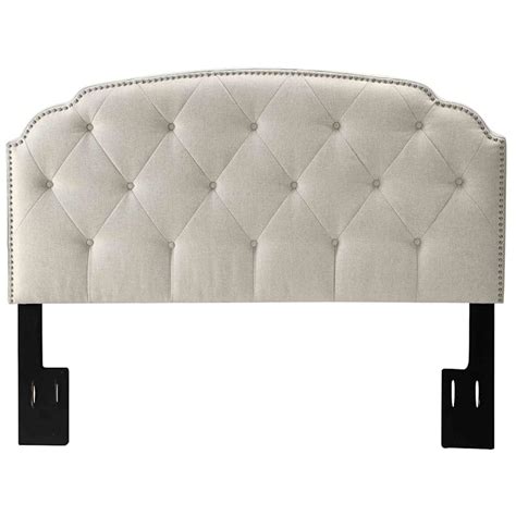 This ivory queen headboard is a great addition to any bedroom. Kendall Tufted Ivory Full/Queen Headboard | At Home