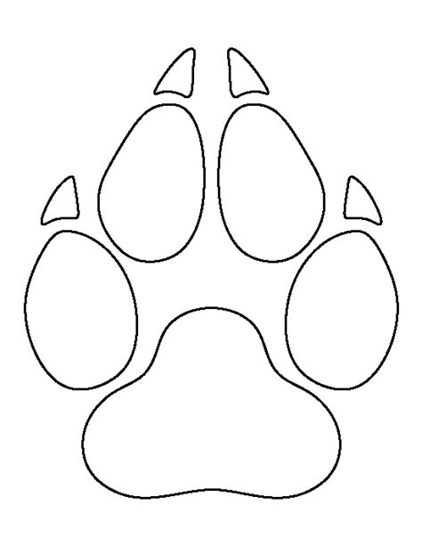 This means that there is no perfect way to draw a paw print so future artists can easily succeed at this task. Printable Wolf Paw Print Template