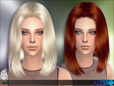 The Sims Resource Stone Hairstyle By Alesso Sims 4 Hairs