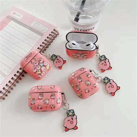 For Airpods Pro Cartoon Kirby Silicone Case Earphones For Airpods 1 2 3