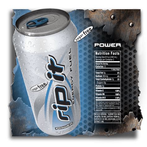 Rip It Energy Drink Power Sugar Free 16oz Can Pack Of 24