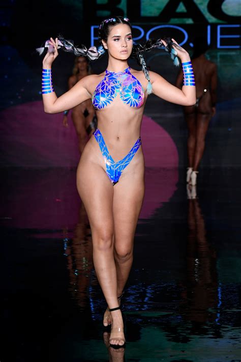 Swimsuit Models Dazzle Catwalk In Bikinis Made Of Tape Planet Concerns