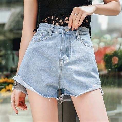 Spring Summer New Harajuku Ulzzang Preppy High Waist Chic Jeans Female