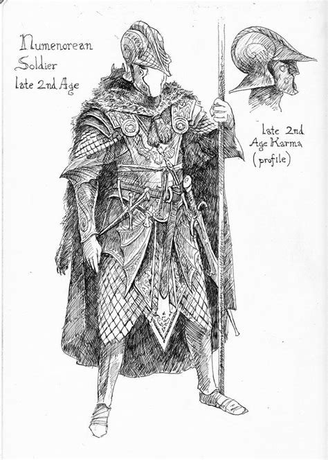 Numenorean Armor 2 Tolkien Art Fantasy Illustration Fantasy Concept Art