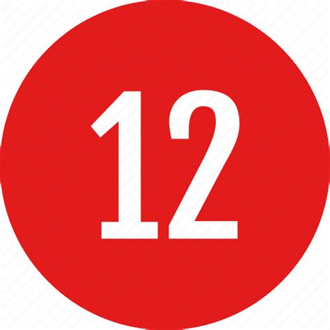 Number Twelve Icon Download On Iconfinder On Iconfinder