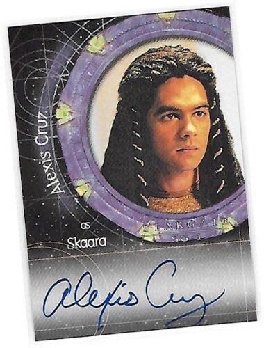 Stargate Premiere Edition A4 Alexis Cruz Skaara Autographauto Card 2001 Ebay