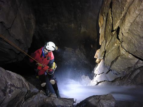 Caving Activity In The Derbyshire Peak District National Park