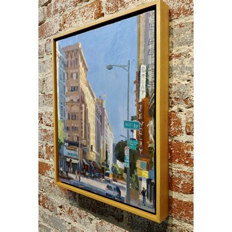 Alex Schaefer Hill Street In Downtown La Oil Painting Chairish