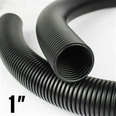 1 Black Split Wire Loom Tubing Conduit Flexible Cover Polyethylene