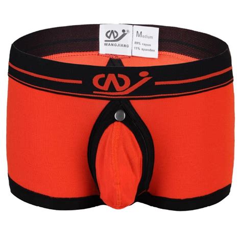 Buy Sexy Pouch Boxer Men Removable Convex Boxers Modal