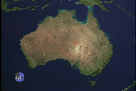 Svs Fires Over Australia During 2001 And 2002 With Clock