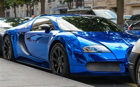 Fond Décran Véhicule Bleu Voiture De Sport Bugatti Veyron