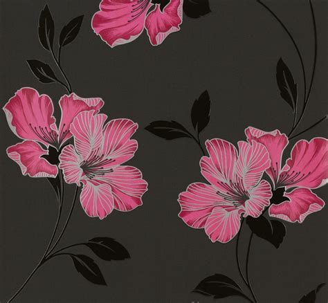 Wallpaper Floral Grey Pink Livingwalls Atlanta 94429 4 220£1qm