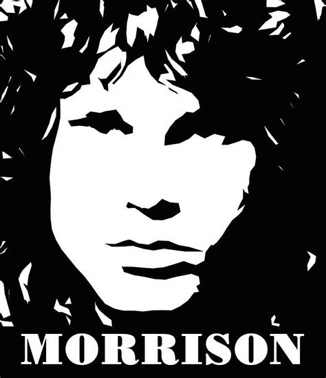 Jim Morrison Black And White Pop Art By David G Paul Pop Art Jim