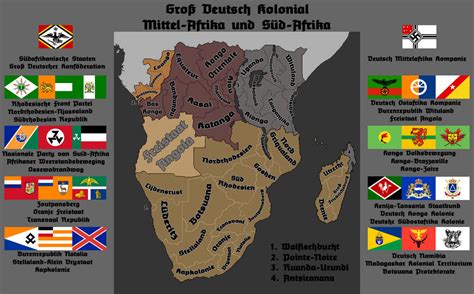 Great German South And Central Africa By Fictionalmaps On Deviantart