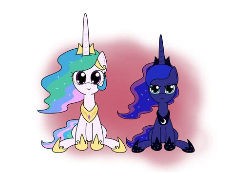 Princess Celestia And Princess Luna By Hoyeechun On Deviantart