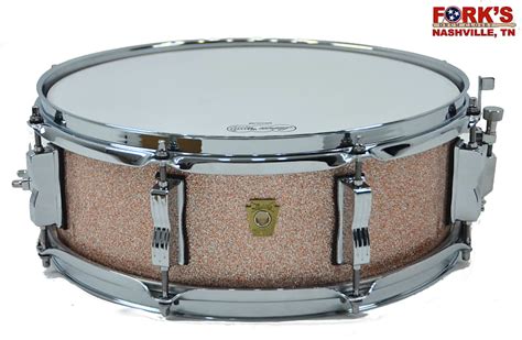 Ludwig 5x14 Classic Maple Snare Drum In Champagne Sparkle Reverb