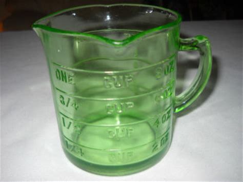 Green Depression Glass Measuring Cup From Hazel Atlas Triple Spout