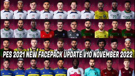 Pes 2021 New Facepack Update V10 November 2022 Youtube