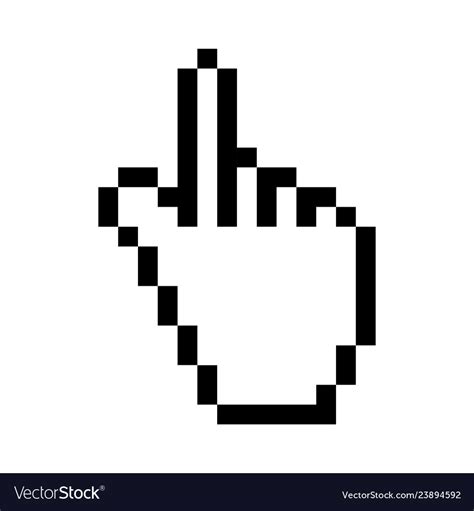 Hand Mouse Cursor Icon Royalty Free Vector Image