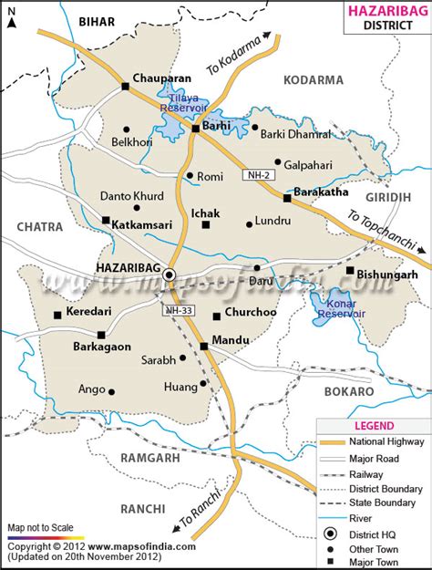 Hazaribagh District Map