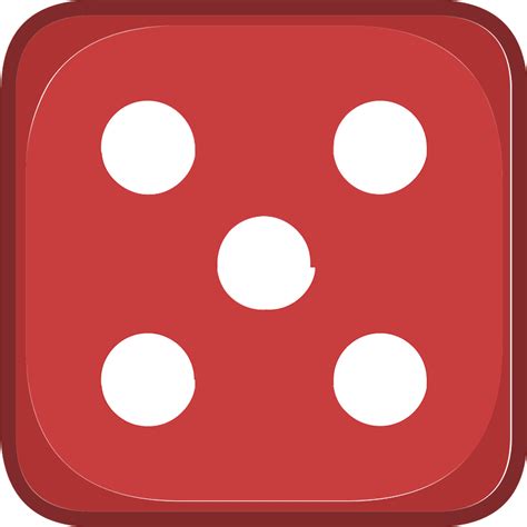 Red Dice 2 05 Five Icon Free Download Transparent Png Creazilla