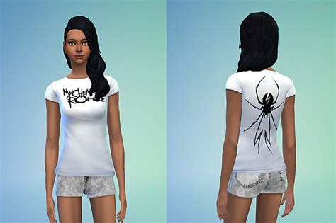 My Sims 4 Blog Alternative Band Tops By Sims4sweatshop