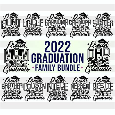 Graduation 2022 Svg Bundle Graduation Family Shirt Svg Proud - Etsy
