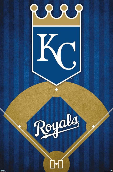 Mlb Kansas City Royals Logo 20 Wall Poster 22375 X 34