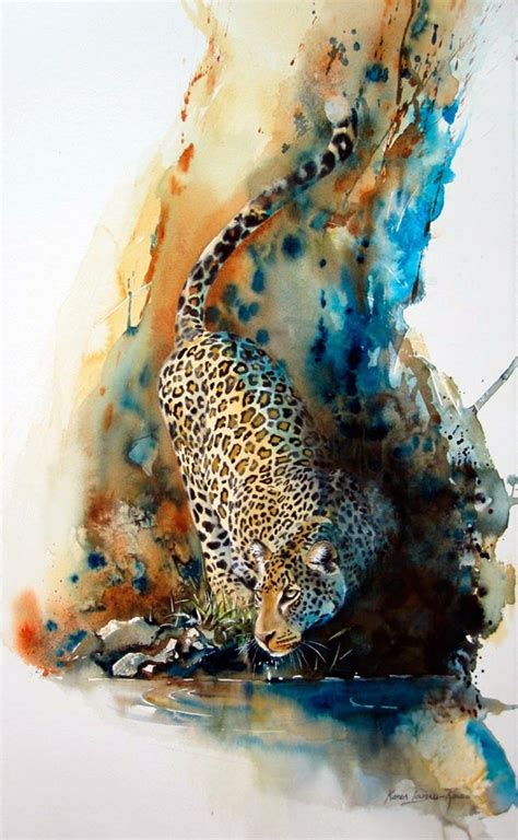 Colorel11 Leopard Watercolor Watercolor Animals Wildlife Paintings