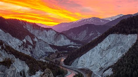 Download Wallpaper 2560x1440 Rocks Mountains River Sunset Widescreen