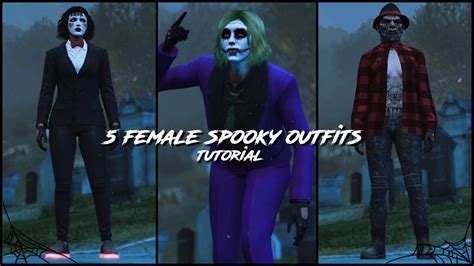 5 Simple Female Halloween Outfits Gta 5 Online 🎃 Youtube