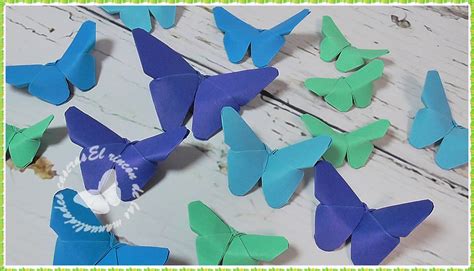 El Rincón De Las Manualidades Caseras Mariposas De Papel Origami O