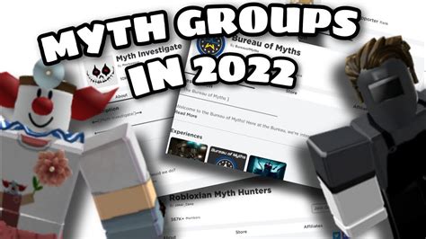 Roblox Myth Groups For You To Join In 2022 Youtube