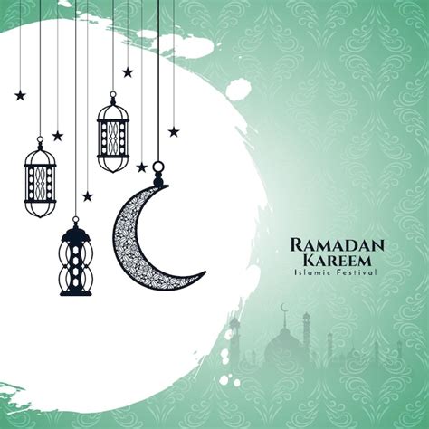 Fundo Decorativo Da Celebração Do Festival Islâmico De Ramadan Kareem