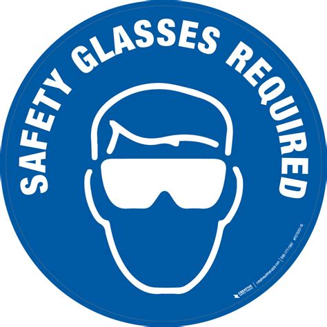 Safety Glasses Required | Creative Safety Supply
