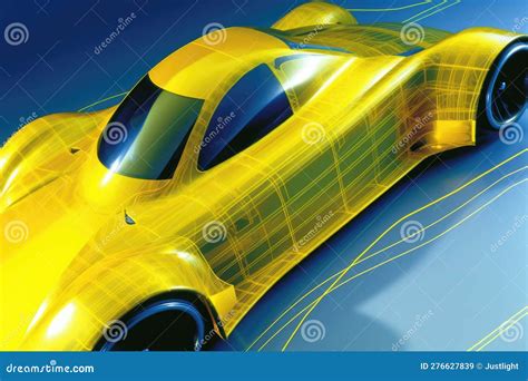 An Engineering Drawing Of A Cars Aerodynamic Underbody Detailing The