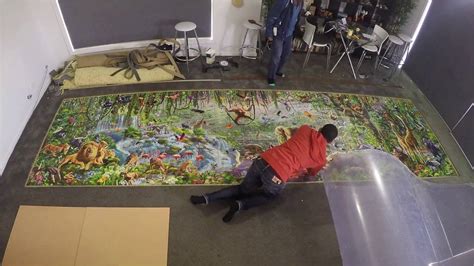 33600 Piece Jigsaw Puzzle Installation Time Lapse Youtube