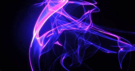Abstract Background With Purple Beautiful Smoke From Waves And Lines