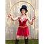 Vintage Circus Dance Costume Leotard Dress With Sheer Skirt Size S/M
