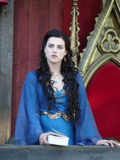 The workers find a pool of water and two strange stones, from which two beasts emerge, a white merlin: Lady Morgana (blue dress) | Shows I like | Katie mcgrath ...