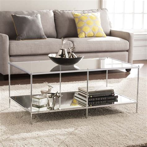 Enjoy free shipping on most. Southern Enterprises Knox Glam Mirrored Coffee Table in ...