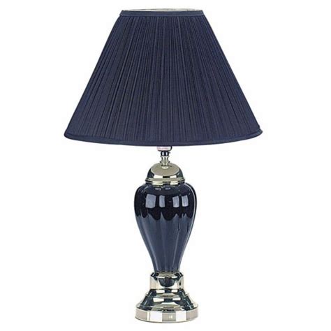 ORE International 27 Urn Shaped Ceramic Table Lamp With Linen Shade In