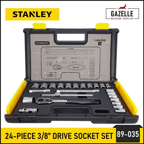 Stanley Stmt72795 Drive Metric 12 Inch Socket Set 24 Pieces 52 Off
