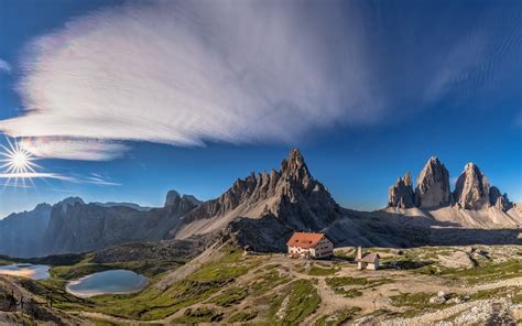 Descargar Fondos De Pantalla Monte Paterno Montañas Verano Tre Cime