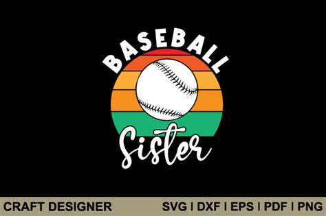 Baseball Sister Svg Printable Cut File Graphic By Craft Designer · Creative Fabrica
