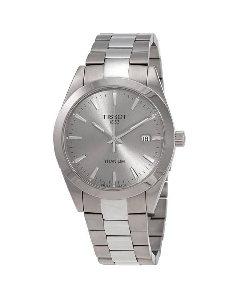 Tissot T Classic Titanium Quartz Dial Watch In Metallic For Men Lyst