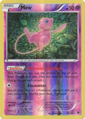 Check spelling or type a new query. Mew - 29/124 - Holo Rare - Reverse Holo - Pokemon Card Singles » XY Fates Collide - Collector's ...