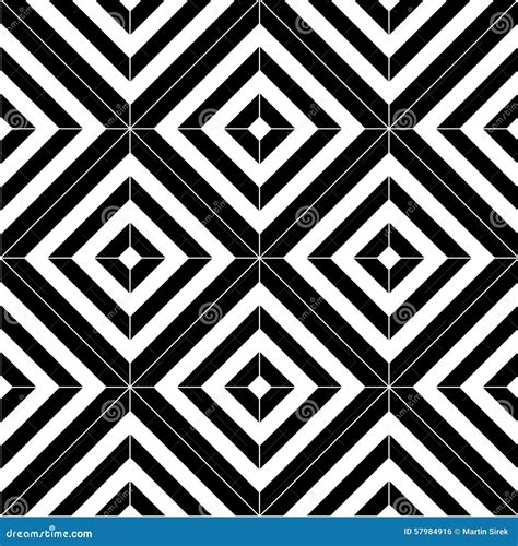 Black And White Seamless Pattern Tiles Stock Vector Image 57984916